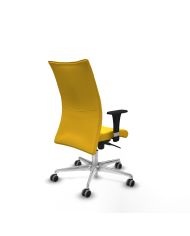 Silla Confidente Albacete confidente XL sincro brazos 1D cromados base aluminio
