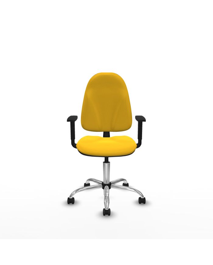 Silla Ergonómica Algarra CP brazos 1D base cromada
