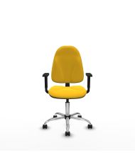 Silla Ergonómica Algarra CP brazos 1D base cromada