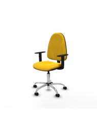 Silla Ergonómica Algarra CP brazos 1D base cromada