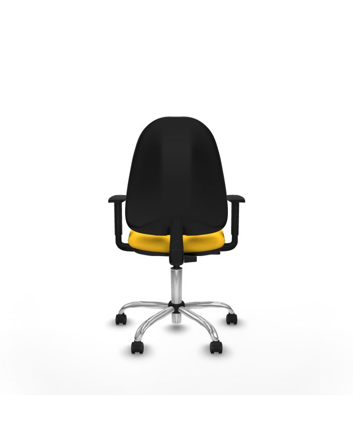 Silla Ergonómica Algarra CP brazos 1D base cromada