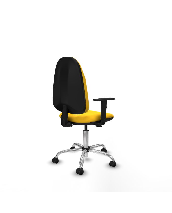 Silla Ergonómica Algarra CP brazos 1D base cromada