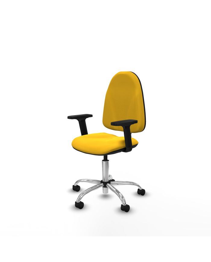 Silla Ergonómica Algarra CP brazos 2D base cromada
