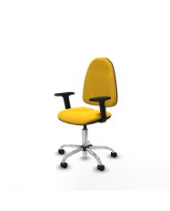 Silla Ergonómica Algarra CP brazos 2D base cromada