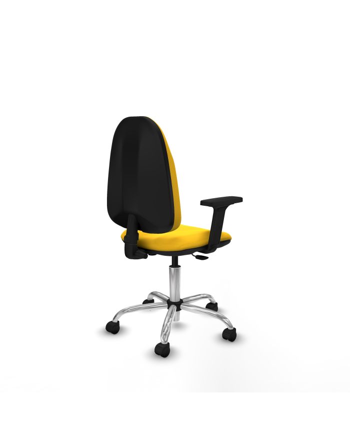 Silla Ergonómica Algarra CP brazos 2D base cromada
