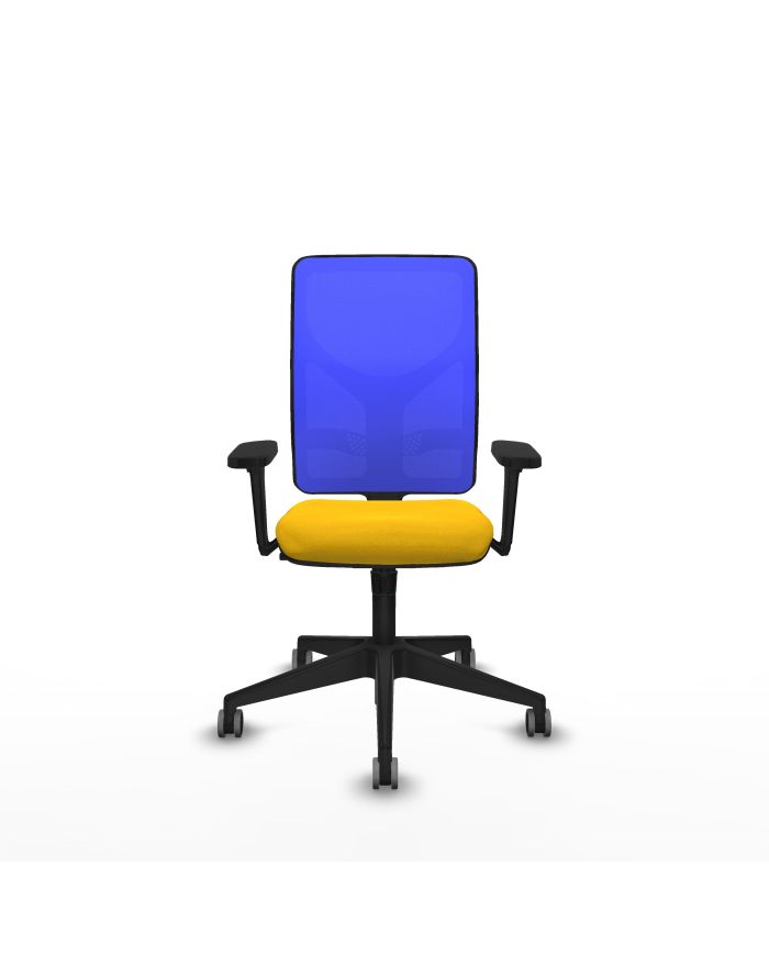 Silla Ergonómica Motilla sincro bali brazos 3D base piramidal