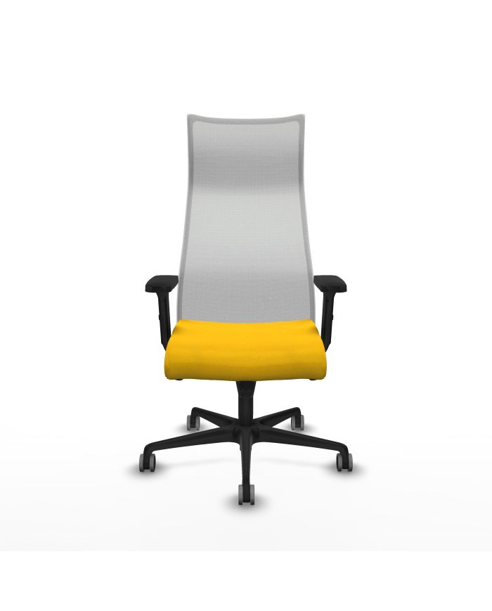 Silla Ergonómica Albacete sincro blanca bali brazos 2D base nailon