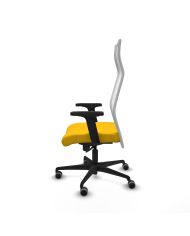 Silla Ergonómica Albacete sincro blanca bali brazos 2D base nailon