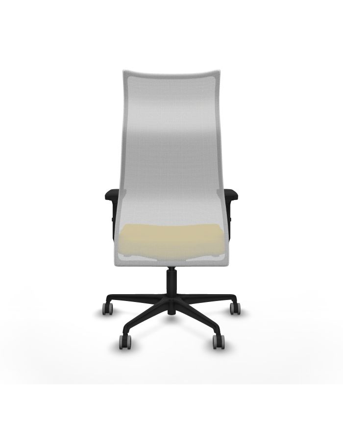 Silla Ergonómica Albacete sincro blanca bali brazos 2D base nailon
