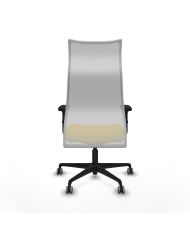 Silla Ergonómica Albacete sincro blanca bali brazos 2D base nailon