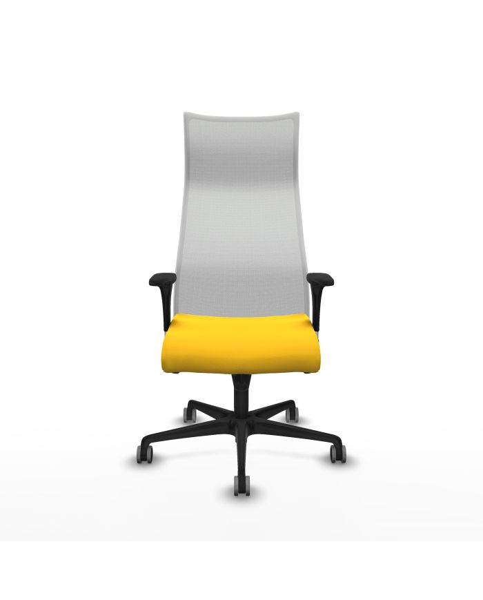 Silla Ergonómica Albacete XL sincro blanca brazos 1D base nailon