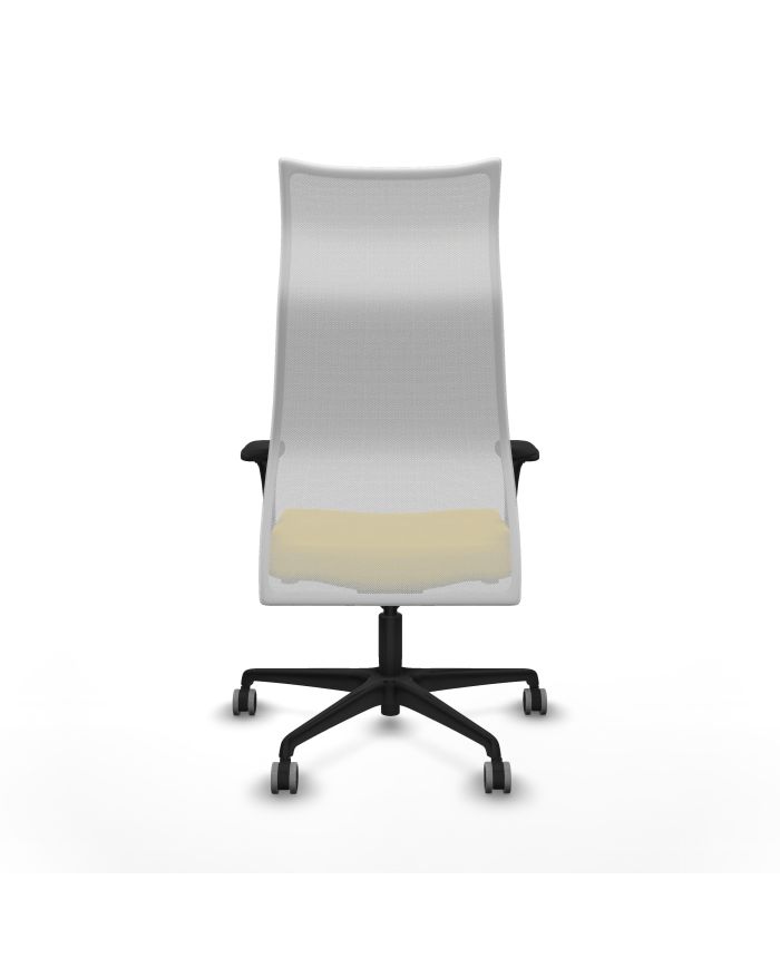 Silla Ergonómica Albacete XL sincro blanca brazos 1D base nailon