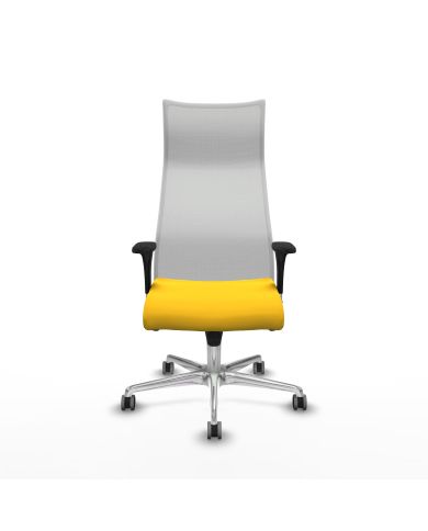 Silla Ergonómica Albacete XL sincro blanca brazos 1D base
