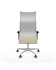 Silla Ergonómica Albacete sincro blanca bali brazos 2D base aluminio