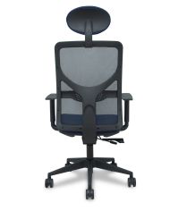 Silla Ergonómica Motilla traslack negra asiento bali brazos 1D base piramidal cabecero fijo