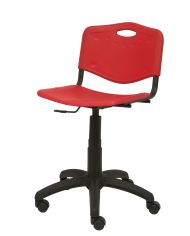Silla Robledo giratoria roja