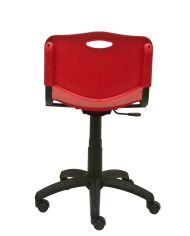Silla Robledo giratoria roja