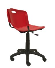 Silla Robledo giratoria roja