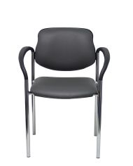 Silla fija Styl chasis cromo con brazos