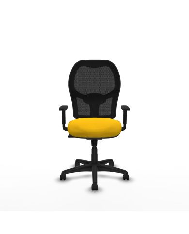 Silla Ergonómica Alocén sincro negra bali brazos 1D base