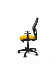 Silla Ergonómica Alocén sincro negra bali brazos 1D base poliamida