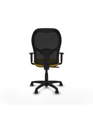 Silla Ergonómica Alocén sincro negra bali brazos 1D base poliamida