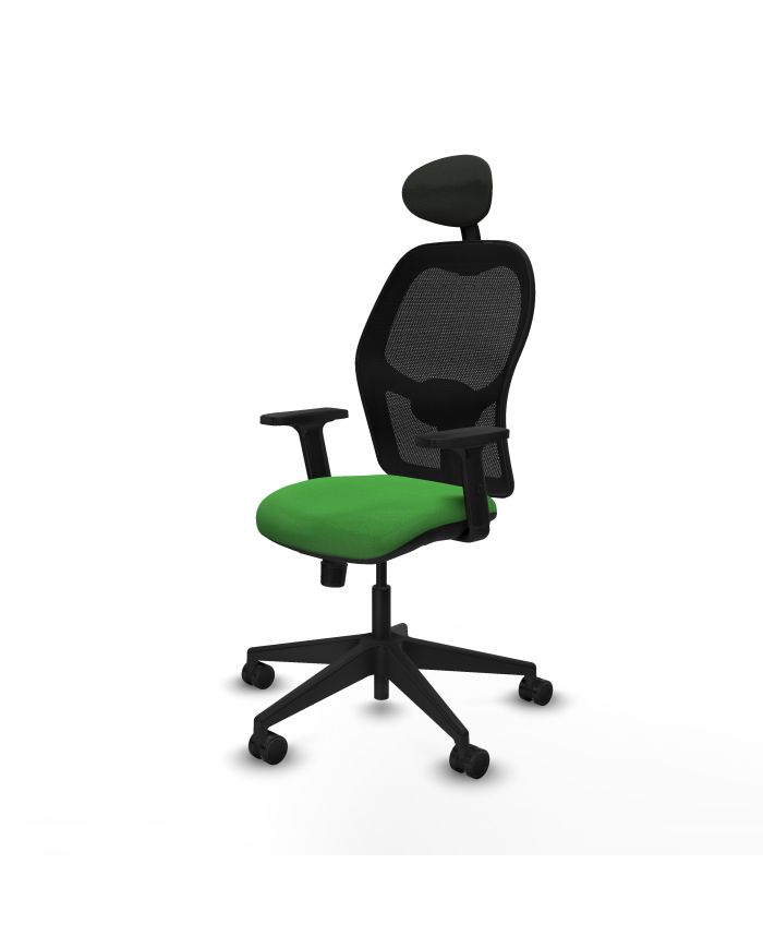 Silla Ergonómica Alocén sincro negra bali brazos 2D base
