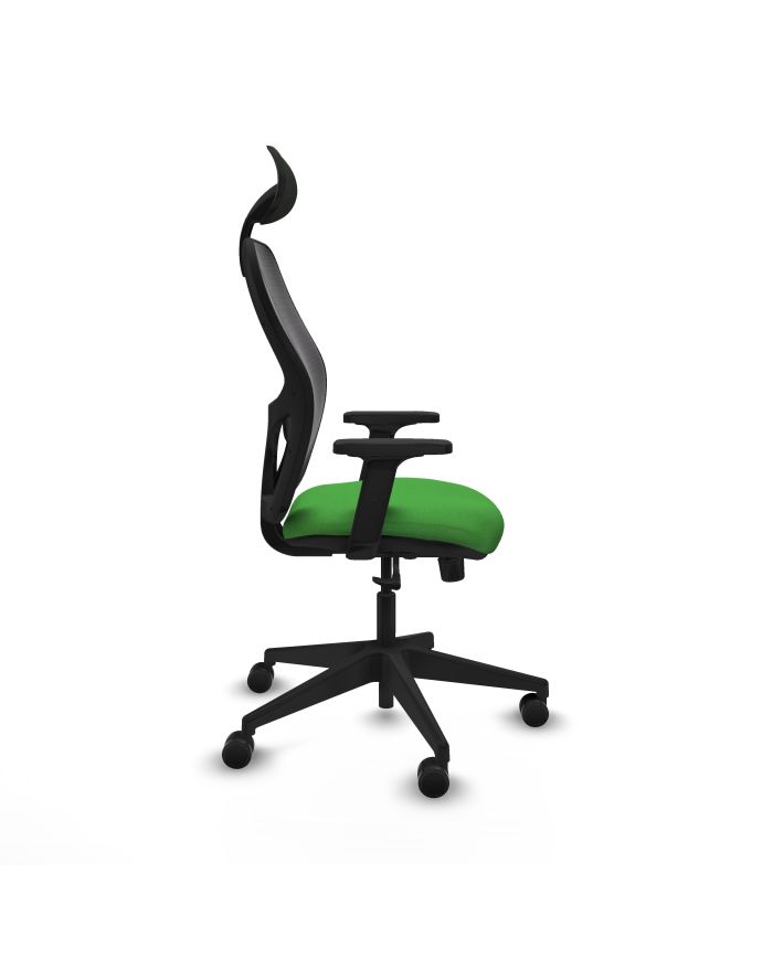 Silla Ergonómica Alocén sincro negra bali brazos 2D base