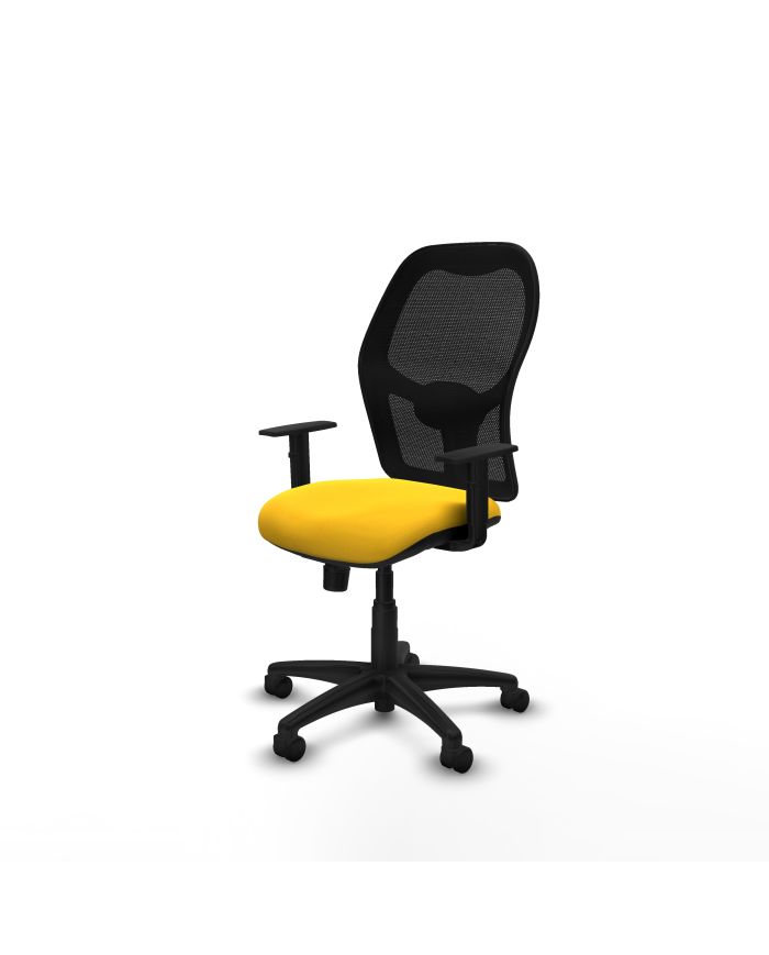 Silla Ergonómica Alocén sincro negra brazos 1D base
