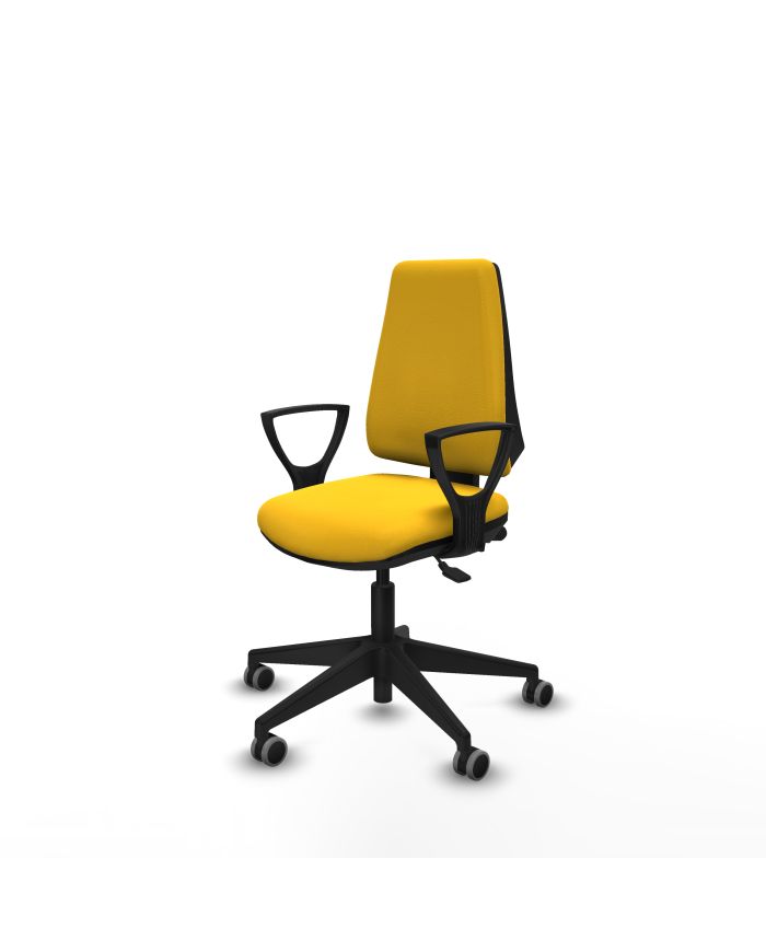 Silla Ergonómica Elche AS brazos fijos base piramidal