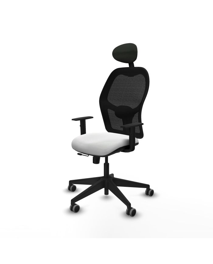 Silla Ergonómica Alocén traslack negra bali brazos 1D base