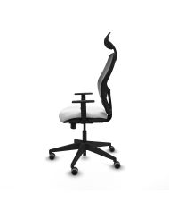 Silla Ergonómica Alocén traslack negra bali brazos 1D base piramidal cabecero fijo