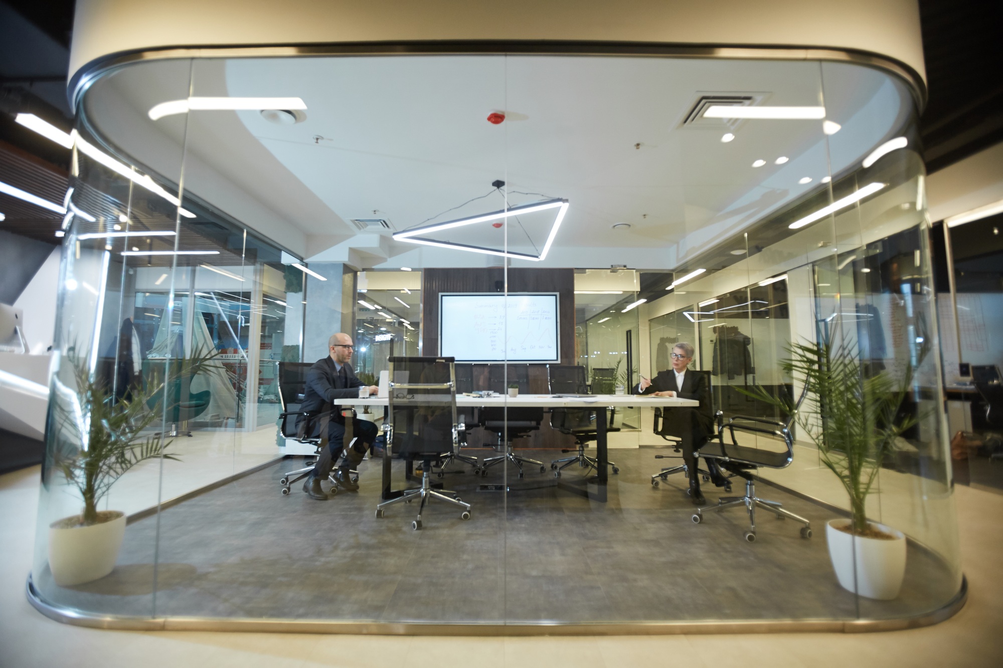 Futuristic Office Interior