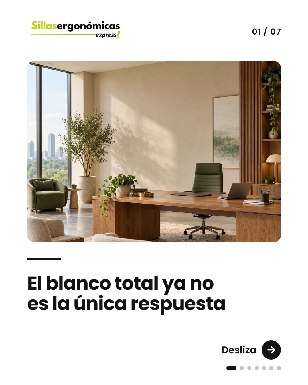 Tendencias de color para renovar la oficina en 2026 — 1 de 7