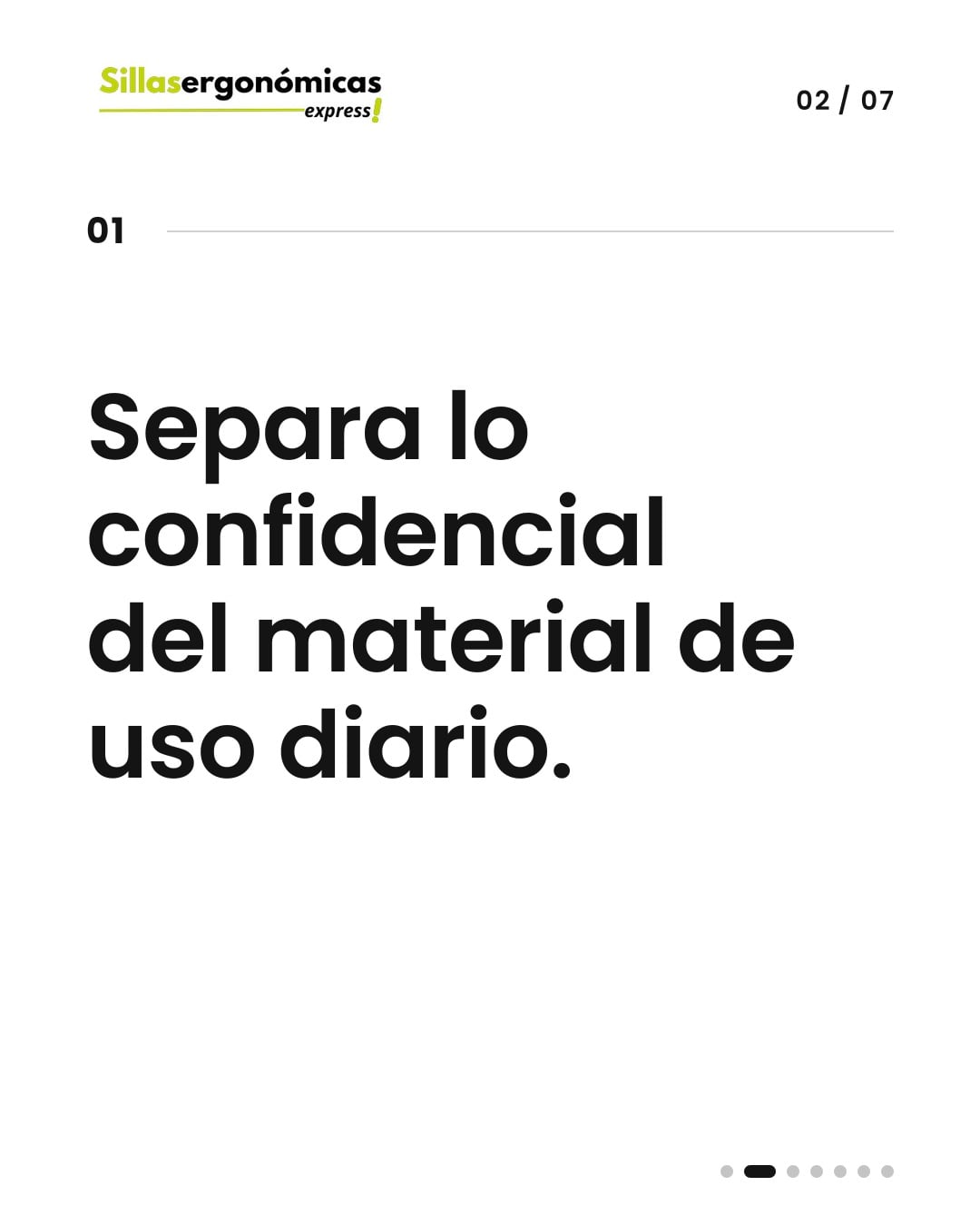 Qué guardar bajo llave en una cajonera de oficina — 2 de 7