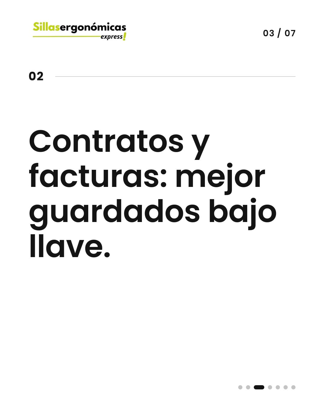 Qué guardar bajo llave en una cajonera de oficina — 3 de 7